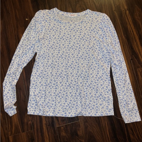 Goldie Tops - Goldie Blue Floral Shirt